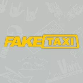виниловая наклейка FAKE TAXI