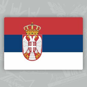 флаг наклейка Сербия