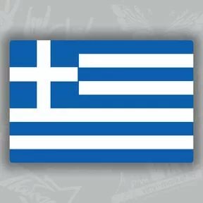 флаг наклейка Греция