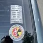 Наклейка Ветеран апокалипсиса на заднем стекле авто