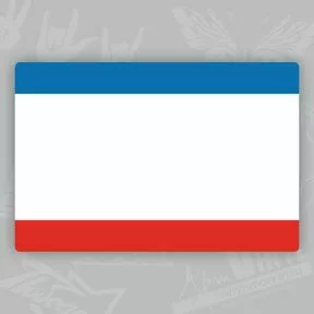 наклейка с флагом Крыма