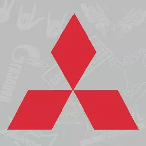 наклейка Эмблема Mitsubishi