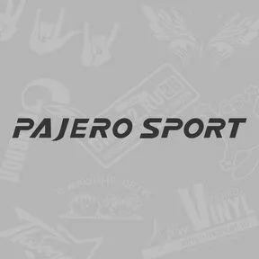 черная наклейка Pajero Sport