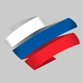 наклейка в цветах российского флага